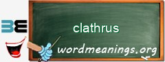 WordMeaning blackboard for clathrus